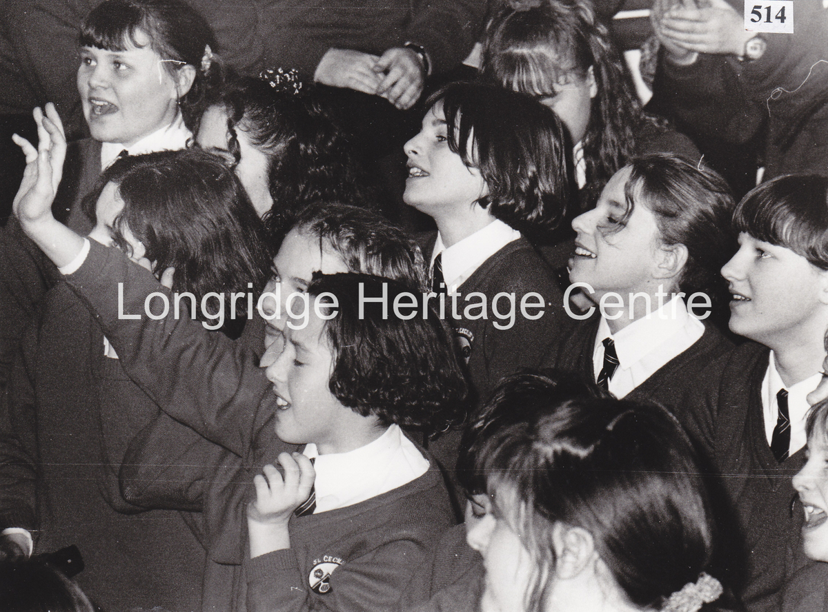 514A - St Cecilia's High School - Visit by Peter Andre - 1995